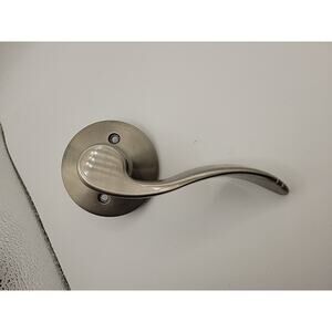 Satin Nickel Bedroom Bathroom Door Handles Lever Keyless Stainless Steel